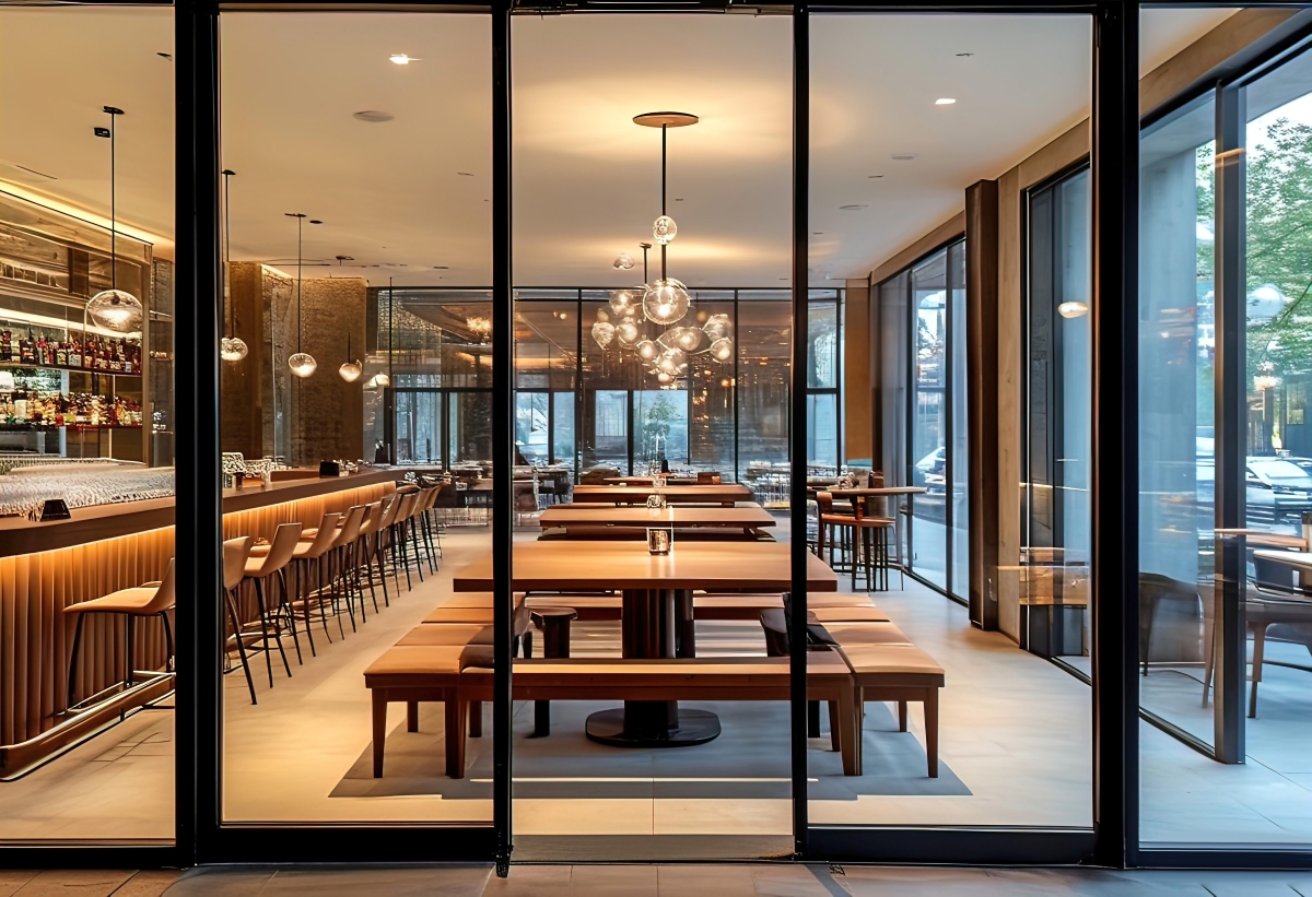 Kafe ve Restoranlar İçin Hareketli Cam Çözümleri